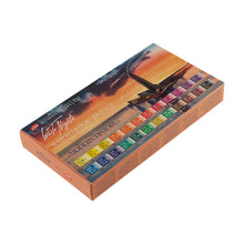 Load image into Gallery viewer, White Nights Extra Fine Artists Grade Professional Watercolors Modern History Set 24 x 2.5 ml Full Pans by Nevskaya Palitra