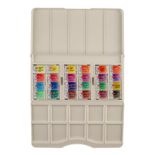 Load image into Gallery viewer, White Nights Extra Fine Artists Grade Professional Watercolors Modern History Set 24 x 2.5 ml Full Pans by Nevskaya Palitra