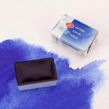 Load image into Gallery viewer, Watercolor set "white nights" 48 colours full pans set in beech box with squirrel brush