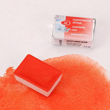 Load image into Gallery viewer, Watercolor set "white nights" 24 colours full pans set plastic box