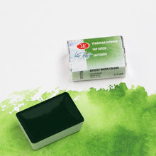 Load image into Gallery viewer, Watercolor set "white nights" 36 colours full pans set plastic box iws unique colour sheme