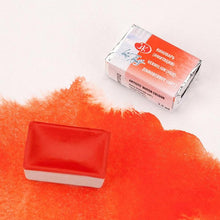 Load image into Gallery viewer, Watercolor set "white nights" 48 colours full pans set in birch box with squirrel brush