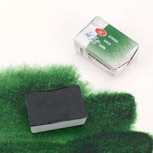 Load image into Gallery viewer, Watercolor set "white nights" 36 colours full pans set plastic box iws unique colour sheme