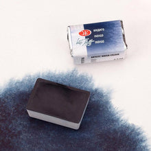 Load image into Gallery viewer, Watercolor set "white nights" 36 colours full pans set plastic box iws unique colour sheme