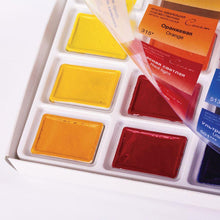 Load image into Gallery viewer, Watercolor set "sonnet" 24 colours full pans set carton box