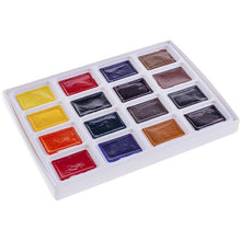 Load image into Gallery viewer, Watercolor set "sonnet" 16 colors full pans set carton box