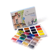 Load image into Gallery viewer, Watercolor set "sonnet" 16 colors full pans set carton box